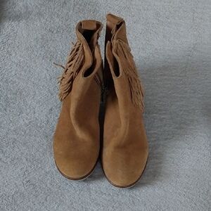 Tan Suede Ankle Boots   Coconut